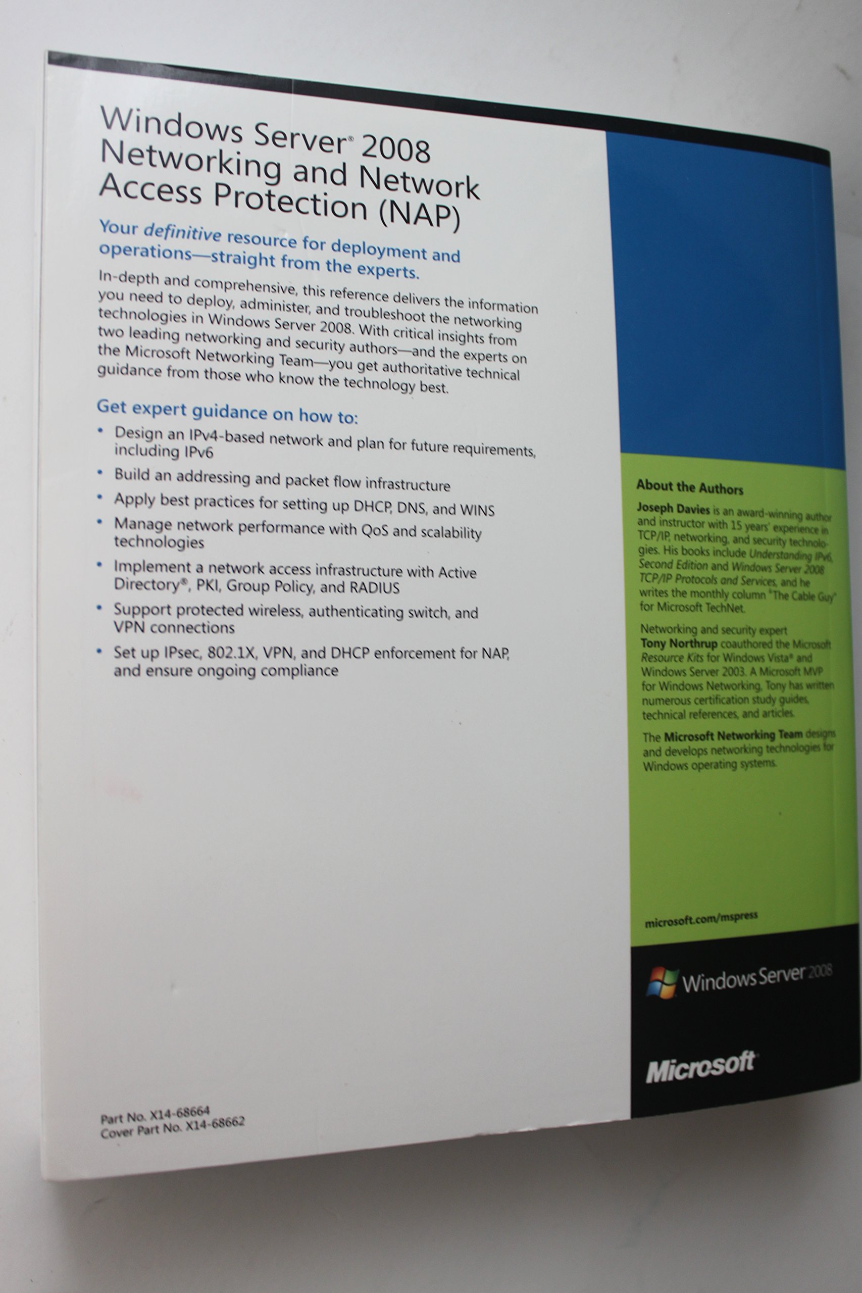 Windows Server® 2008 Networking and Network Access Protection (NAP)