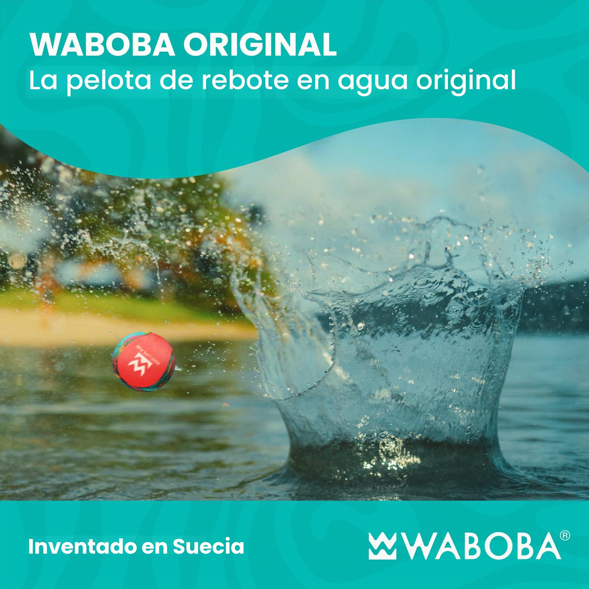 Waboba Original, Neon Abstract, One Color (AZ-107-NA)