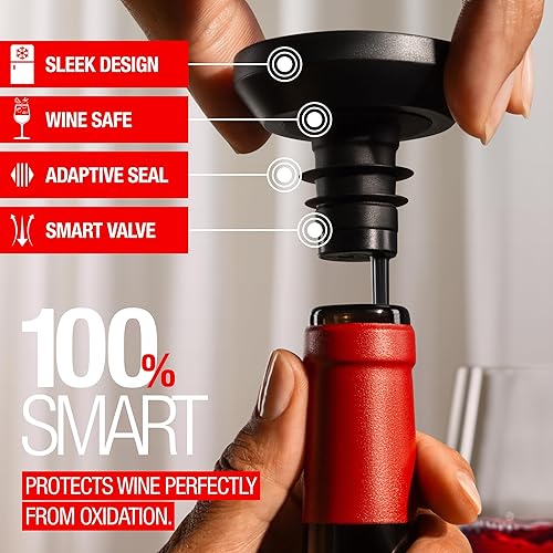 Miniatura 3 de zzysh Tapón de vino  Tapón de botella de vino conserva sabores 8+semanas  Para el sistema de preservación de vino zzysh  Tapones de vino de primera