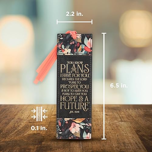 Miniatura 274 de Christian Art Gifts - Separador de piel sintética con cinta de satén y verso bíblico inspirador para mujeres y hombres, Marrón - Proverbios 31 Mujer