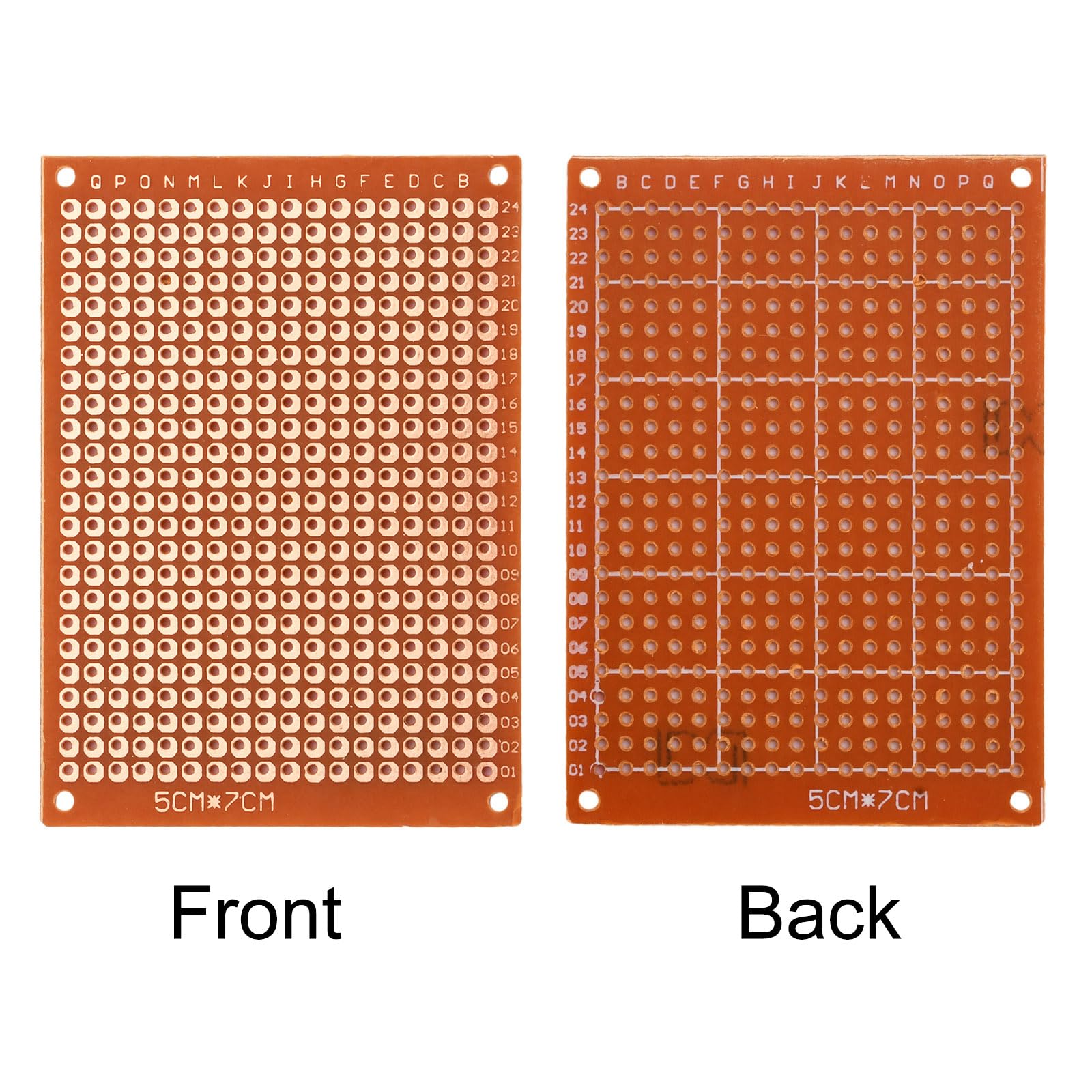 15 Stück 5x7cm Bakelit DIY Prototyp Brett PCB Breadboard Test Prototyp Boardsfür DIY Löten elektronisches Projekt.