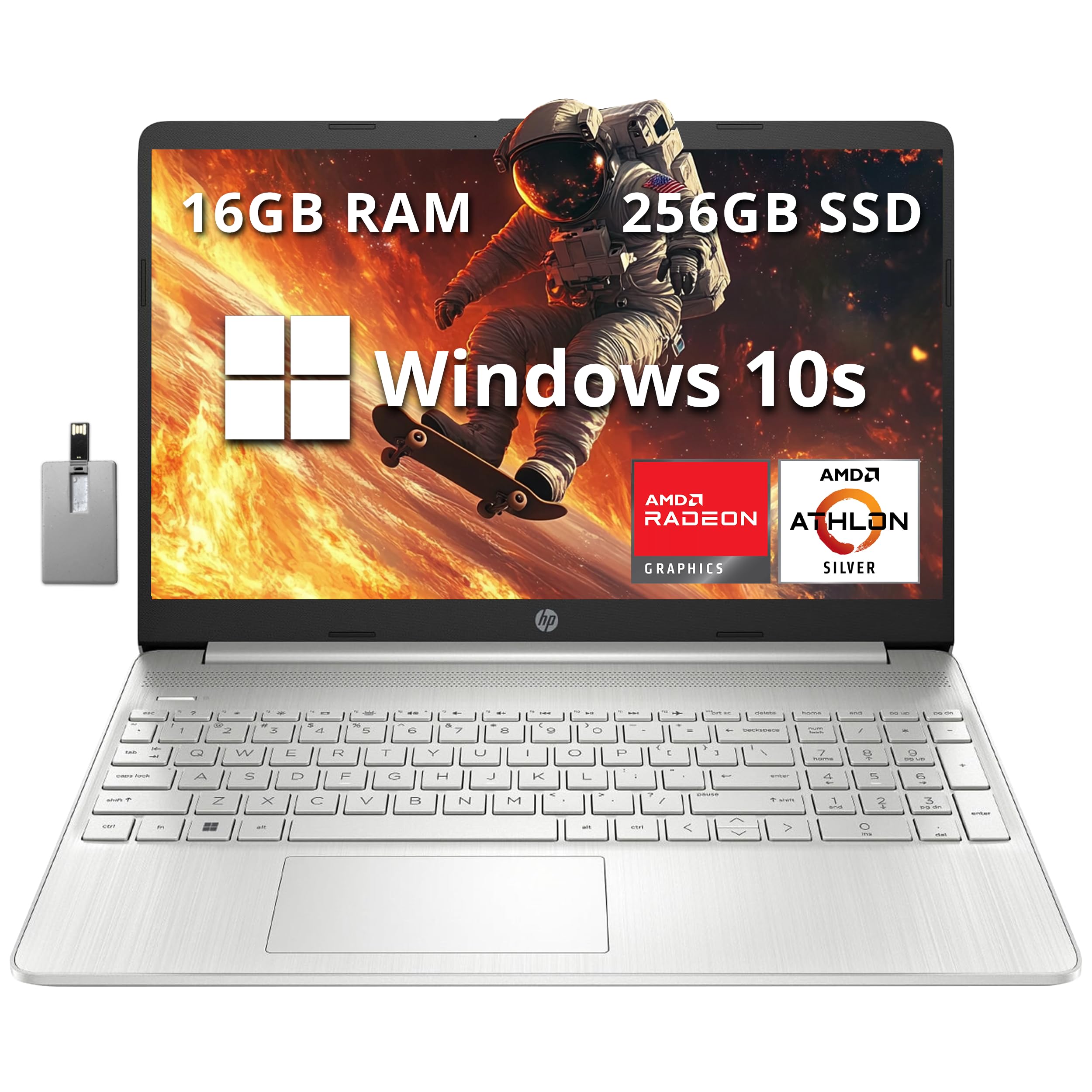Amazon.com: HP 15.6 FHD Laptop Computer, AMD Athlon Silver 3050U 
