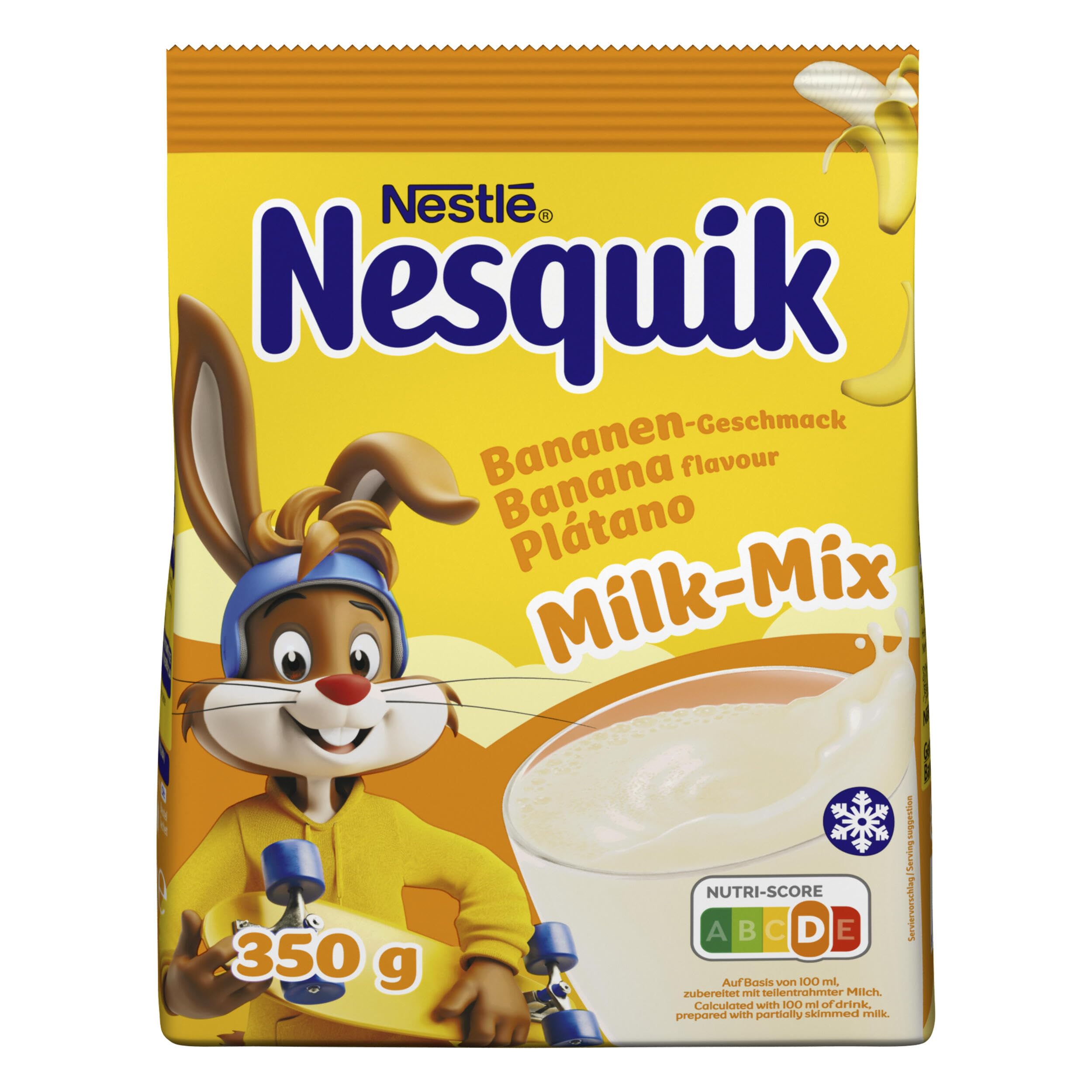Nestlé NESQUIK Banane, Getränkepulver mit Bananengeschmack, 1er Pack (1 x 350g)