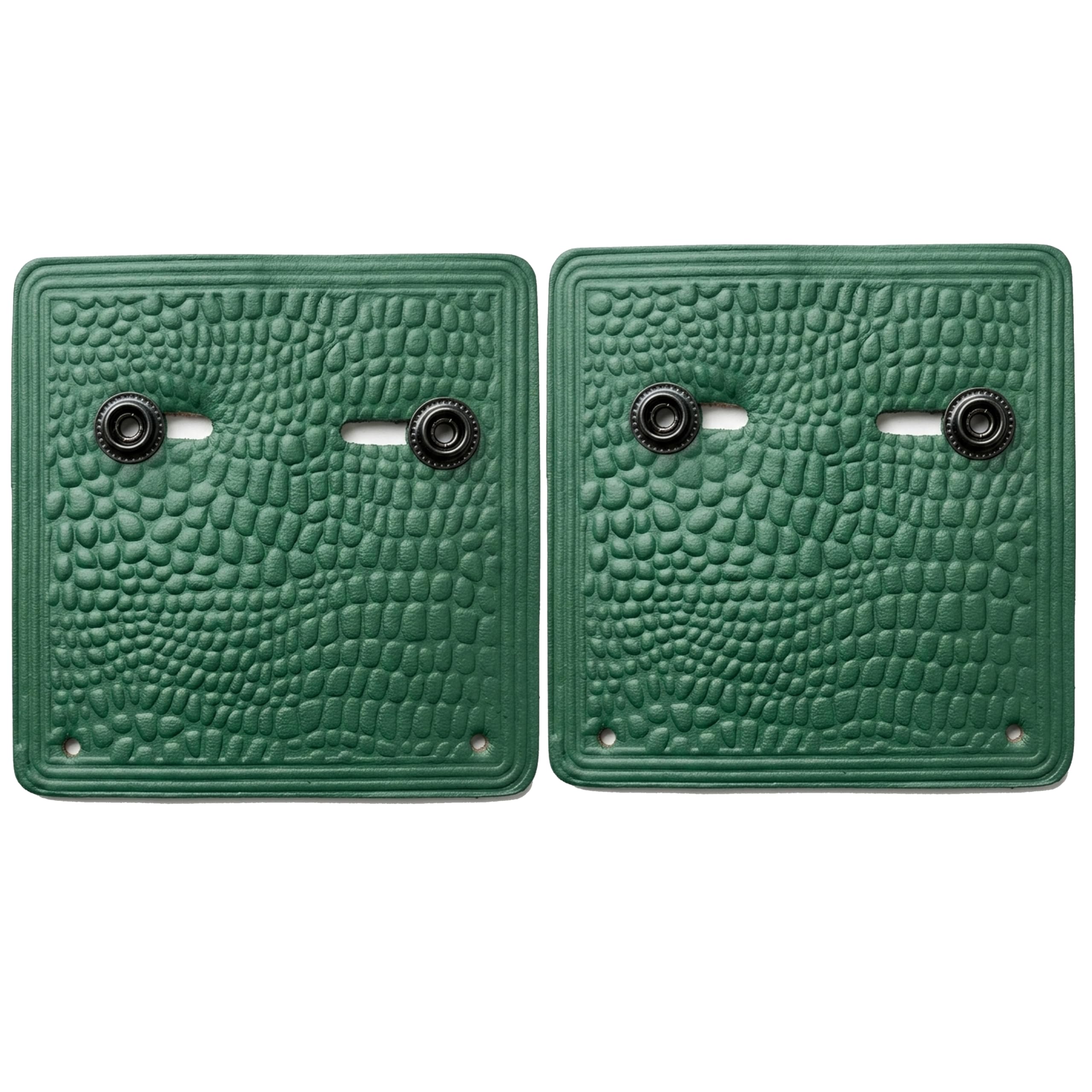 Wrestling Belt Display Wall Mount Hanger Black Leather Heavy-Duty, Universal Replica Belts Fit for Hang Display Solution (2 Pcs - Green)