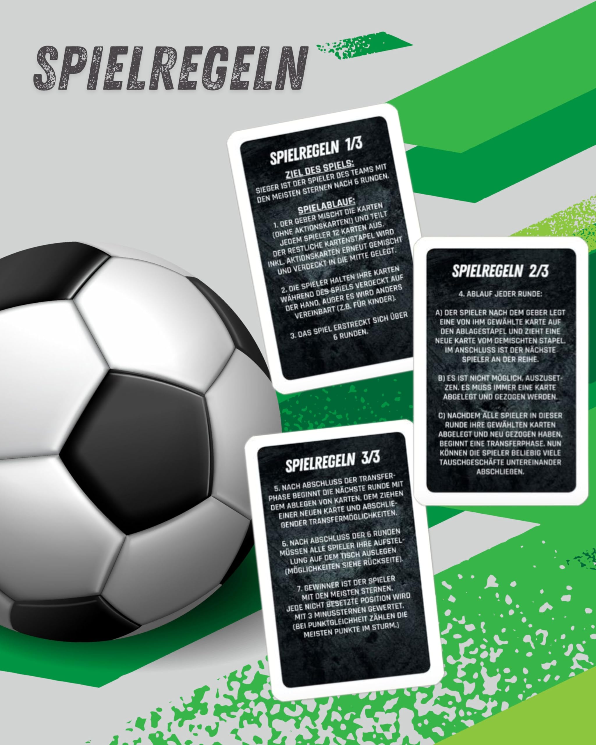 ANZEN Stars – Gestionnaire de football – Jeu de cartes | Cadeau pour enfants et fans de football à Noël | Jeu de société pour garçons passionnés de football à partir de 8 à 9 ans | Jeu de famille |