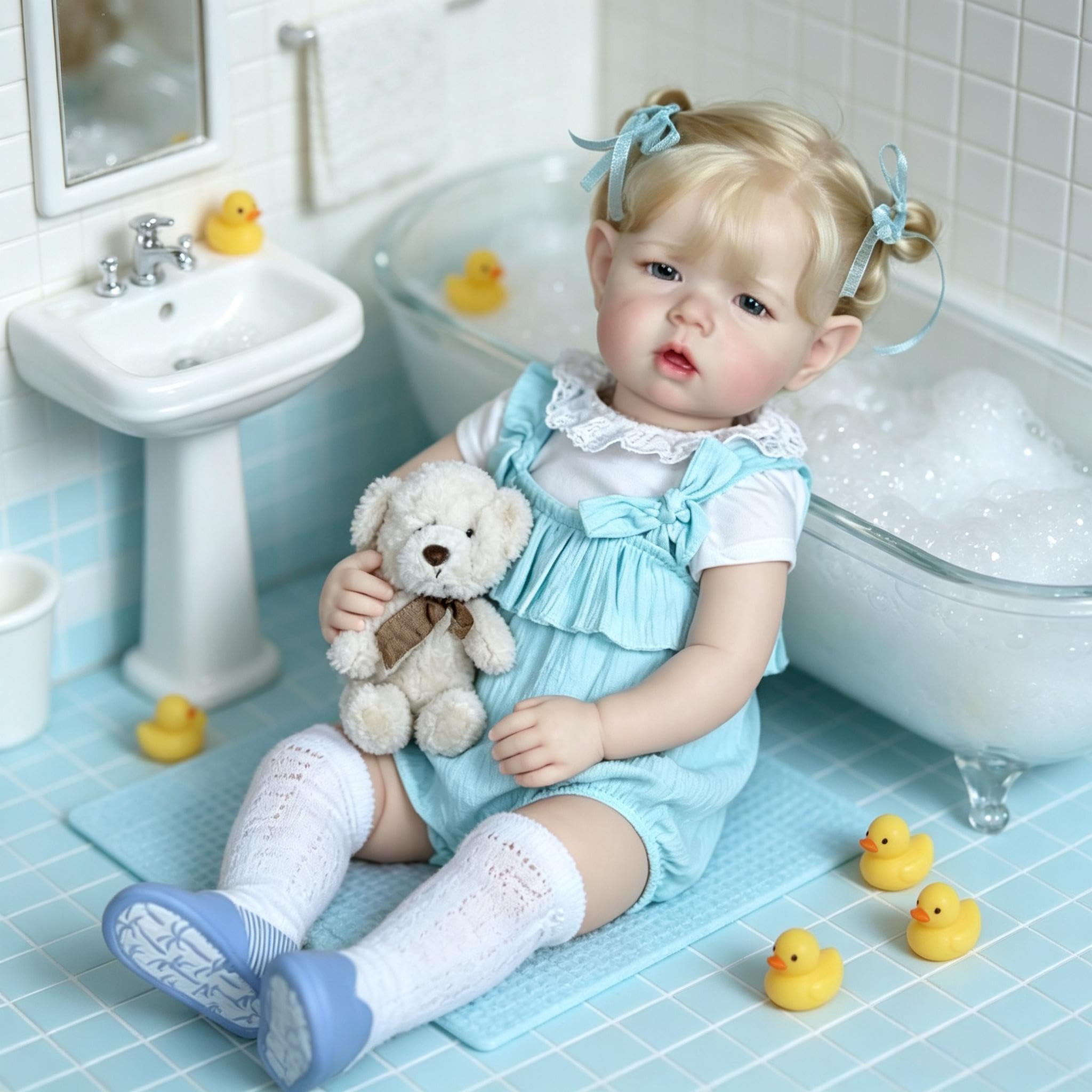 Realistyczne lalki Reborn 71 cm duży rozmiar Reborn Baby Dolls Girl Realistyczne maluch, lalka, miękka winylowa tkanina, ciało, które wygląda jak prawdziwe życie, lalka niemowlęca z
