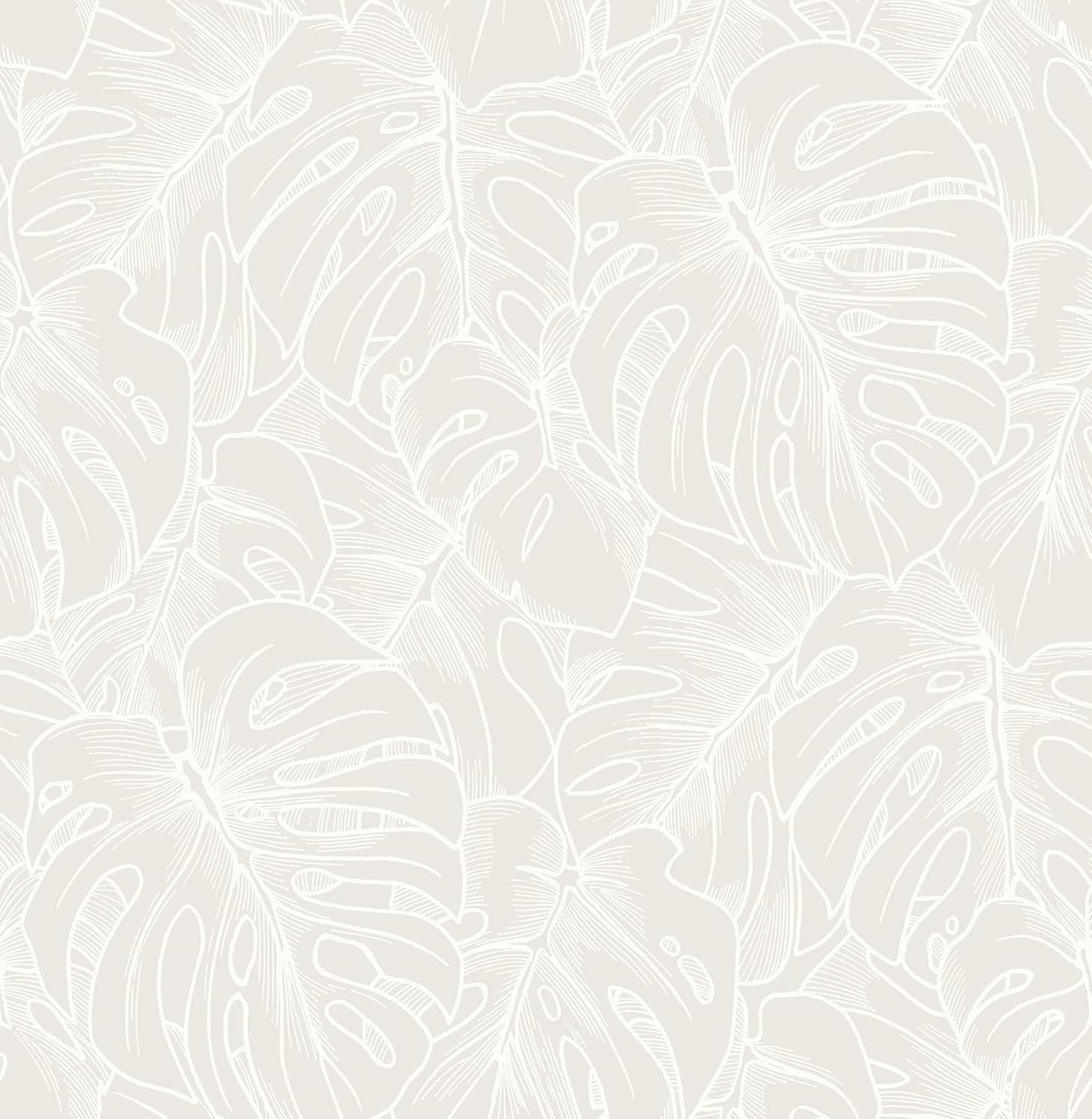 Scott Living 2964-87340 Balboa White Botanical Wallpaper