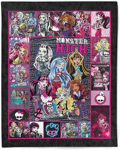 AdrianSantiag Manta de forro polar Sherpa Monster suave de franela de alta calidez para sofá y cama, 30 x 40 pulgadas, 50 x 60 pulgadas, 60 x 80