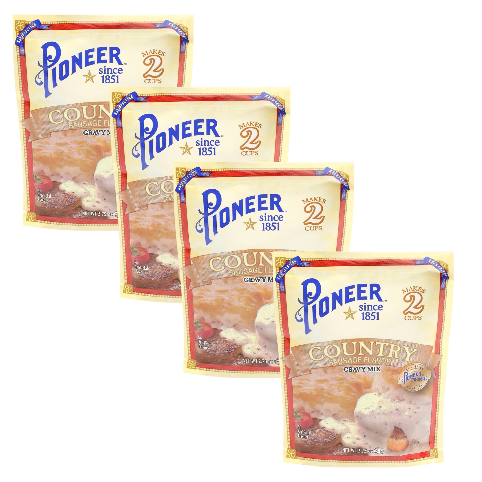 Pioneer Country Sausage Gravy Mix, 2.75 Oz Packets, 4 Count