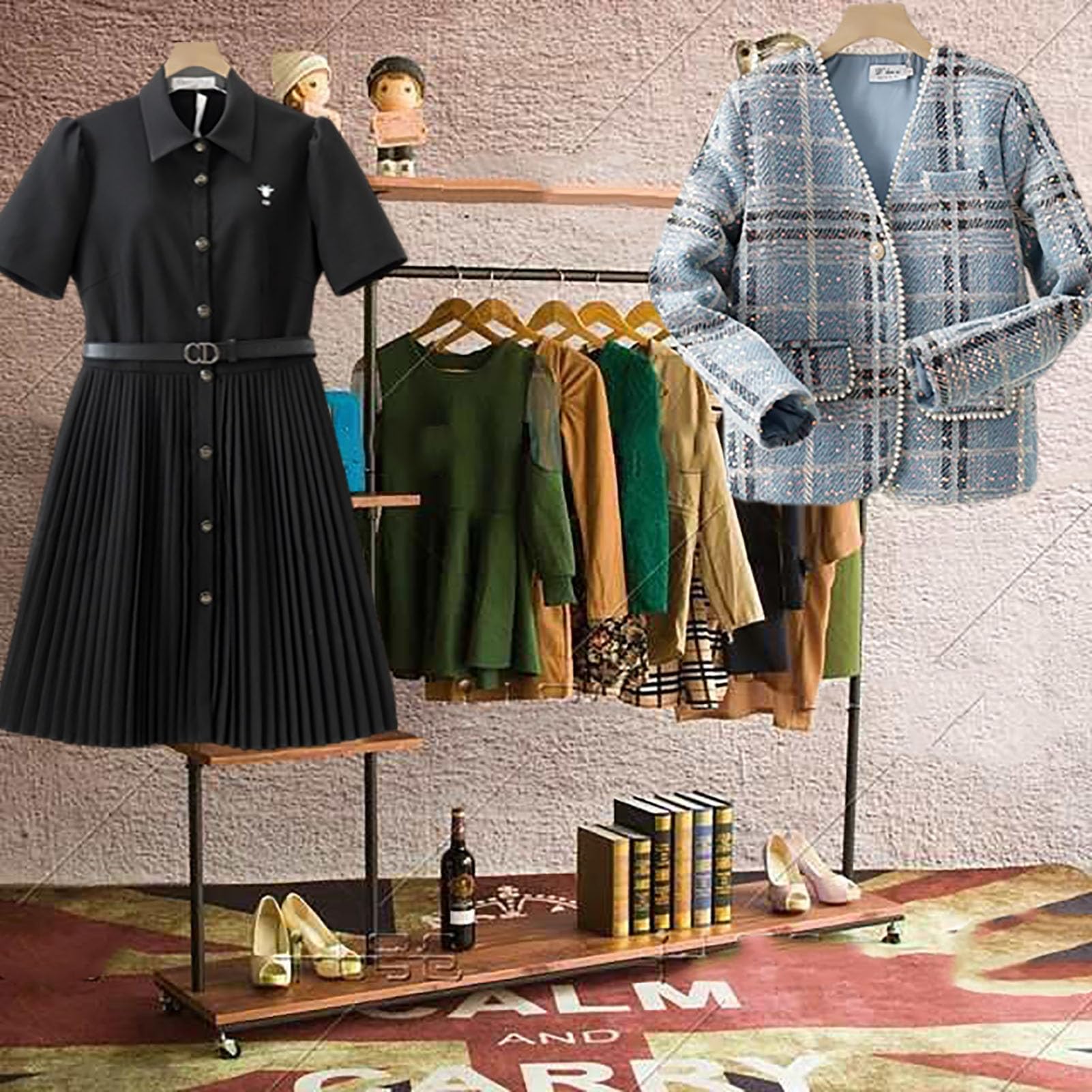 Amazon｜マネキン 衣服を展示するためのボディシェイプハンガー 