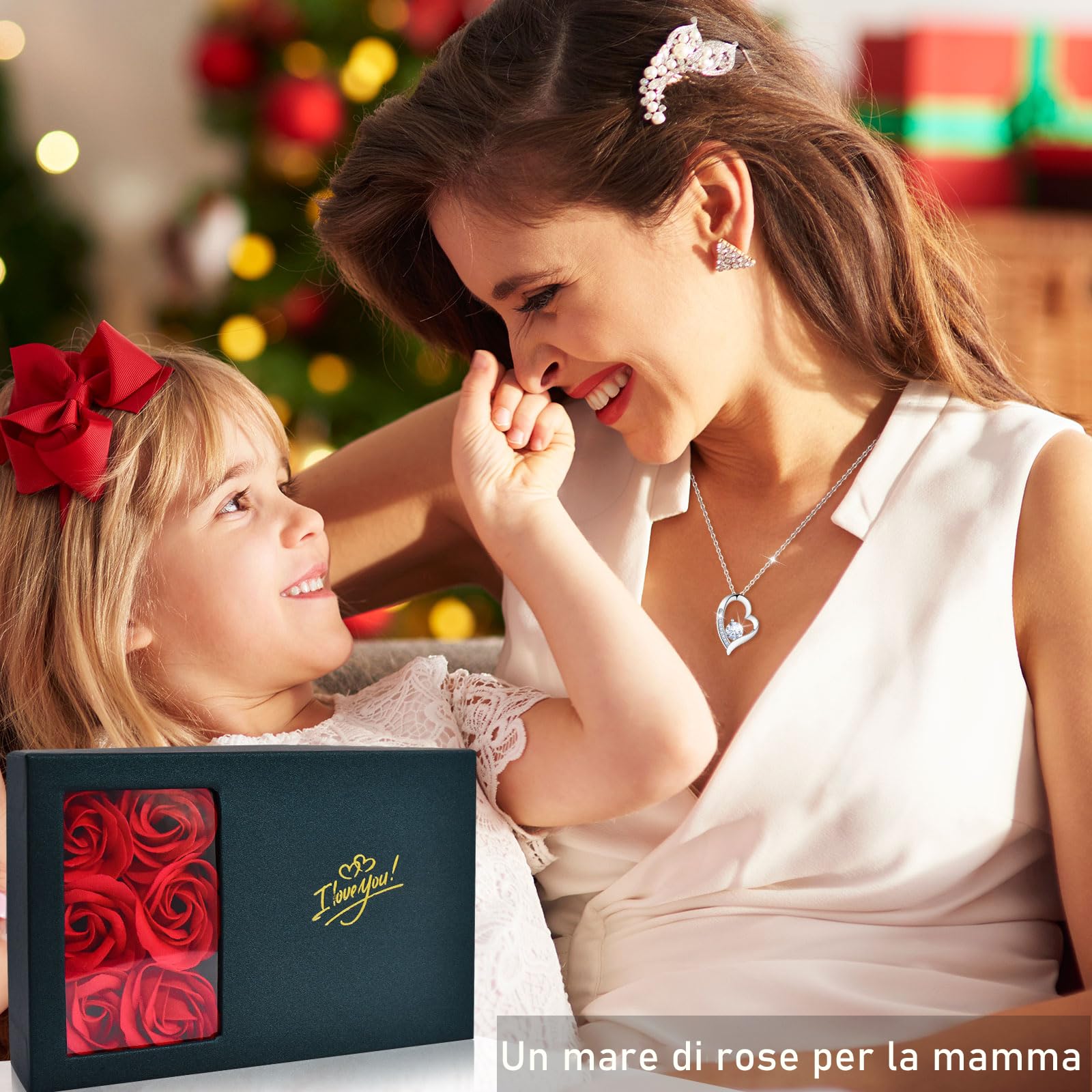 VGWON Collana per Festa della Mamma, Regalo per Mamma, Gioielli per Natale e Compleanno per Mamma