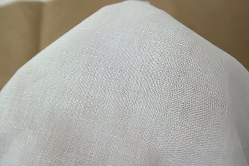 Miniatura 3 de 100% lino tela peso medio suave al tacto 14S natural