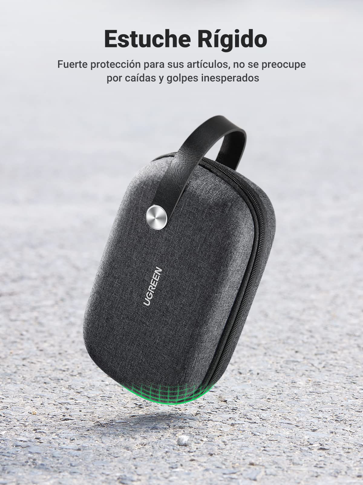 UGREEN Organizador Viaje Almacenamiento de Accesorios Electrónicos, Bolsa de Cable Impermeable, Protección a Prueba de Golpes, para Memoria USB, Cargador de Disco Duro, Batería
