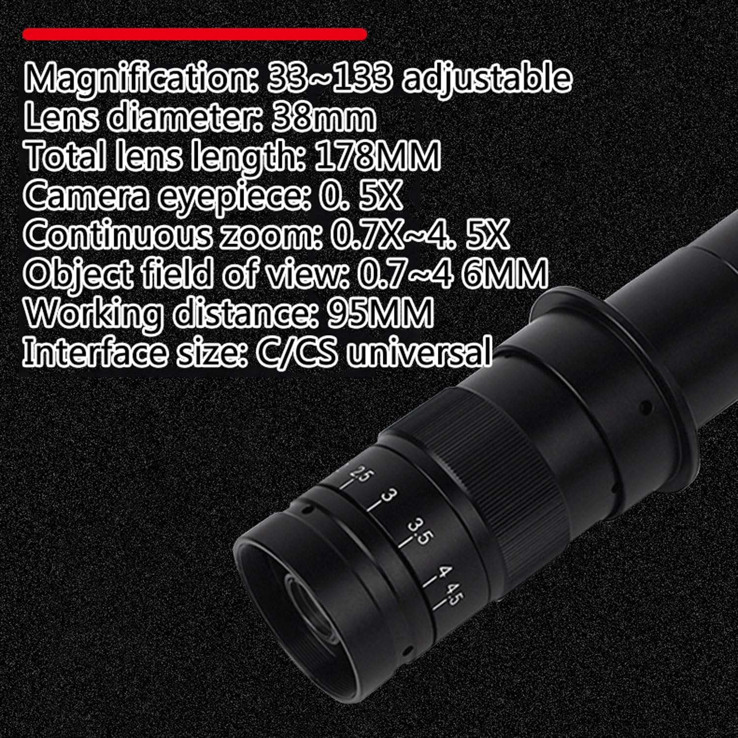 Przemysłowa kamera mikroskopowa CCD 16 MP z oświetleniem pierścieniowym LED, stojak stereo, regulowany pod kątem grubości i pozycji, obsługuje kartę TF i 8 prostych linii, idealna do użytku
