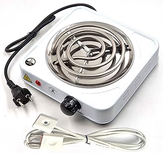 Electric Cooking Heater 1000Watt I Portable Hotplate Stove I Coal Burner I Kitchen G-Coil Radiant Cooktop With 1.5Mtr Wire I Works With All Metal Utensils (Multicolour)