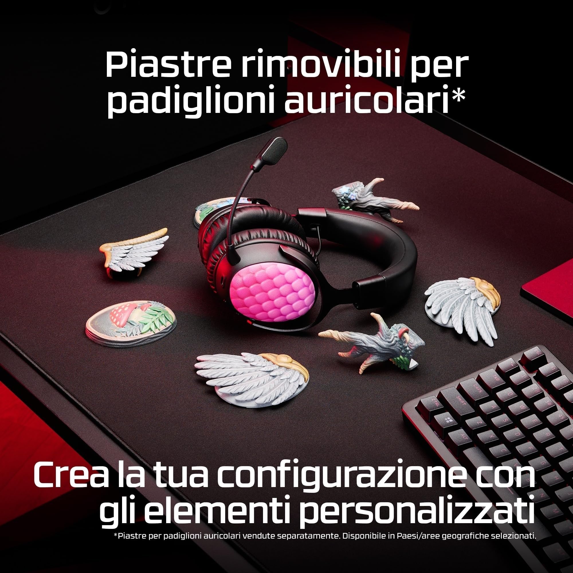 HyperX Cloud III S Wireless, Cuffie Bluetooth, Audio 3D, Microfono Noise-Cancelling, Fino a 200 ore di Autonomia, Dongle USB-C, Compatibili con PC, PS5, Nintendo Switch, Nero