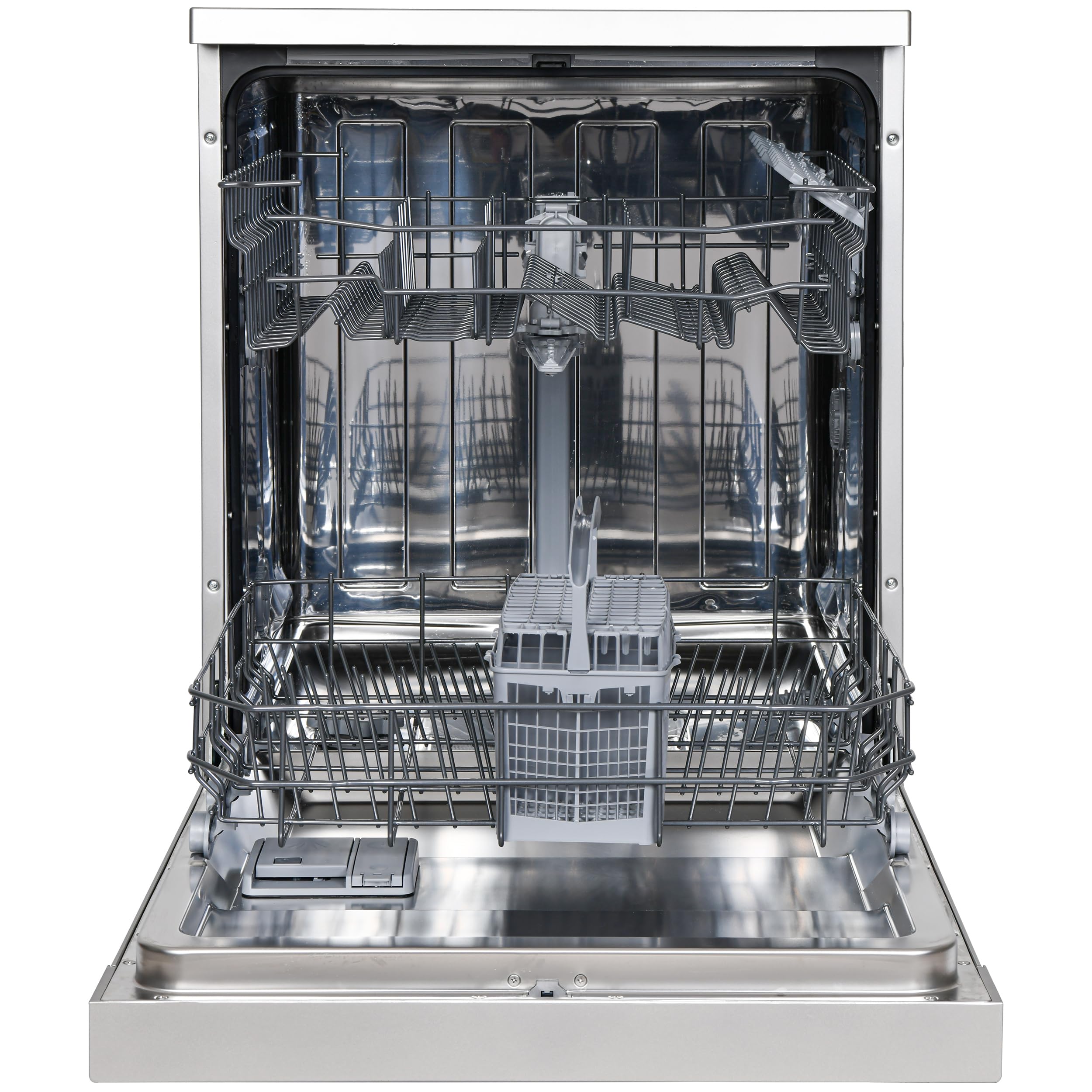 Telefunken Geschirrspüler freistehend 60 cm Silber 12 Maßgedecke 6 Programme AquaStop leise 45 dB