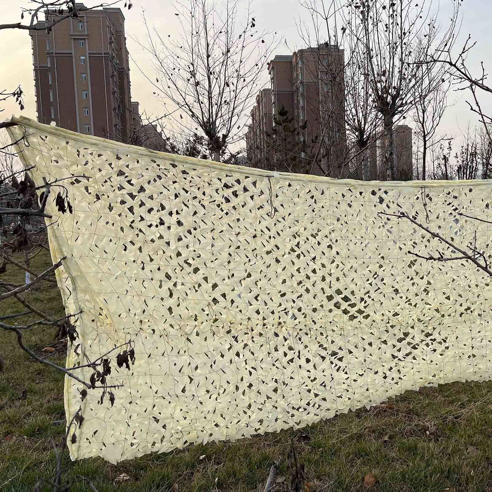 Filet d'ombrage renforcé beige 3x6 m de qualité militaire