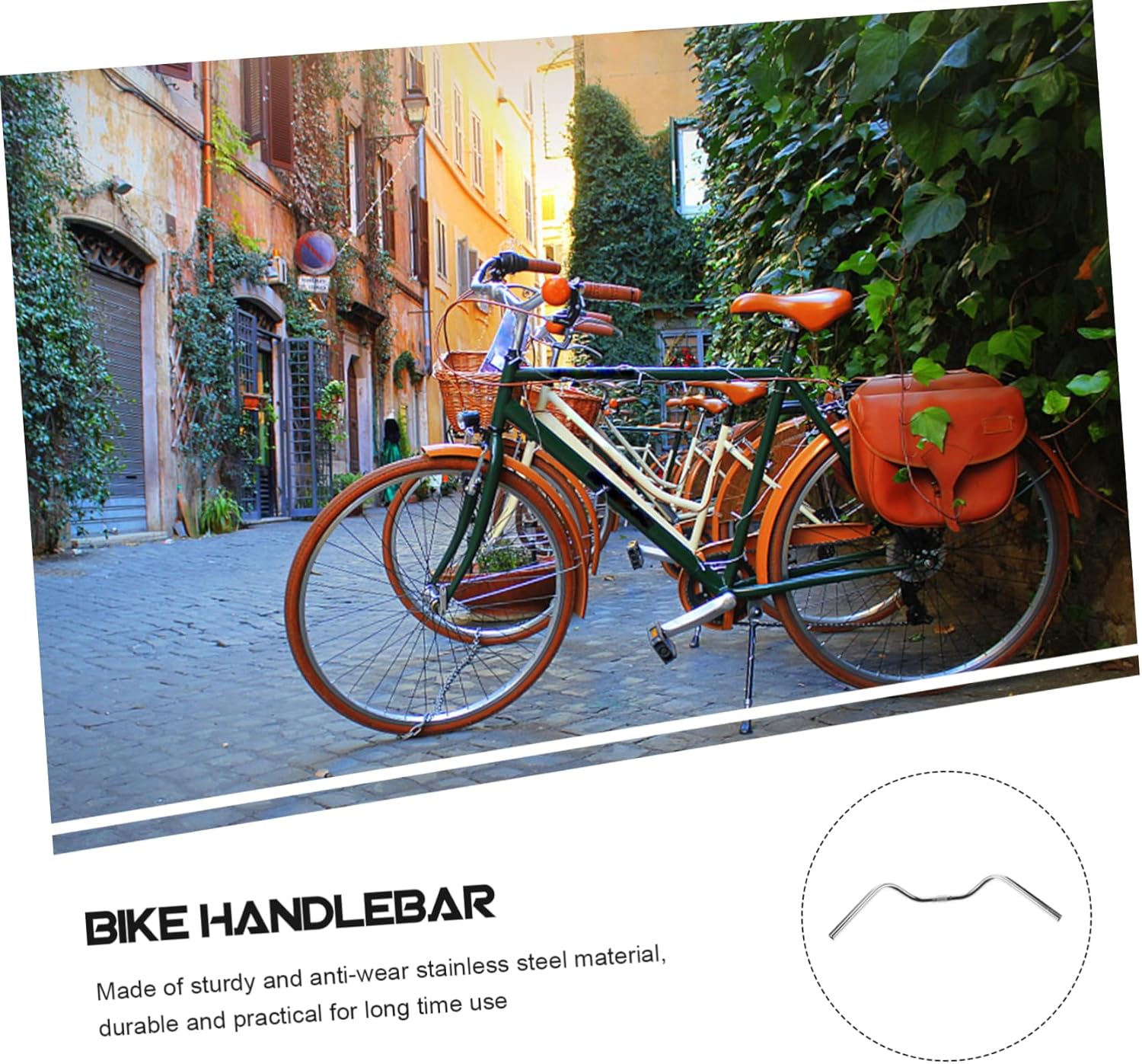 BESPORTBLE Retro Urban Bike Handlebars u Handle Bike Handlebar Comfortable Riding Posture for Control