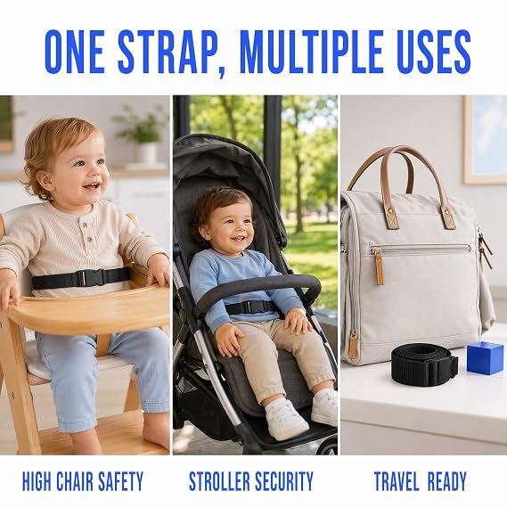 9 Pcs Portable High Chair Straps for Babies and Toddlers
