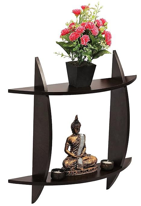 JaipurCrafts Premium Wall Decor Shelf/Wall Display Rack (Wenge) - for Home Decor| Gifting- Easy to Assemble