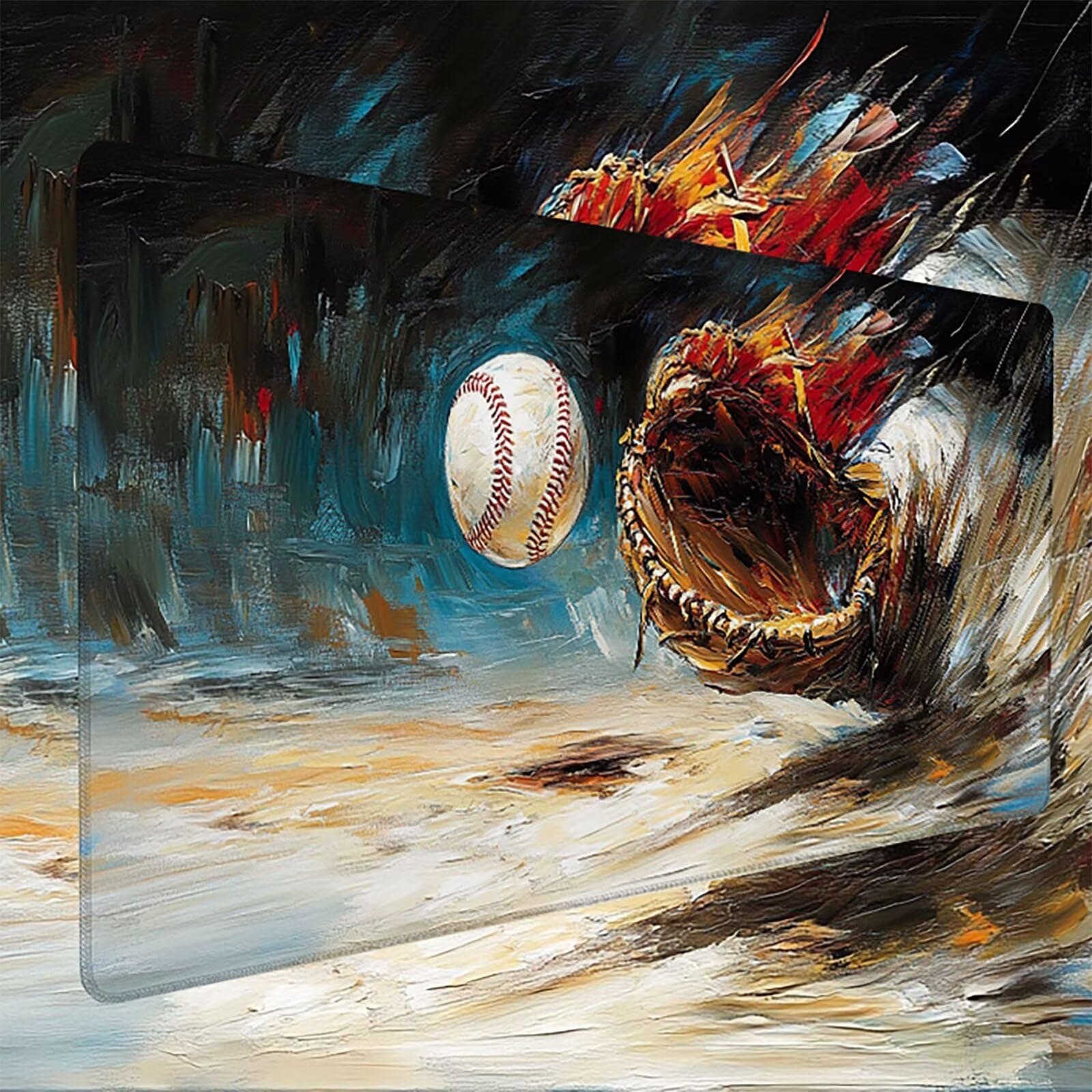 Podkładka pod mysz, podkładka pod mysz XXL, podkładka pod mysz dla graczy, podkładka pod mysz, podkładka pod mysz XXL, akcesoria biurowe, podkładka pod mysz do gier, mysz (Baseball) (1000x500x3mm
