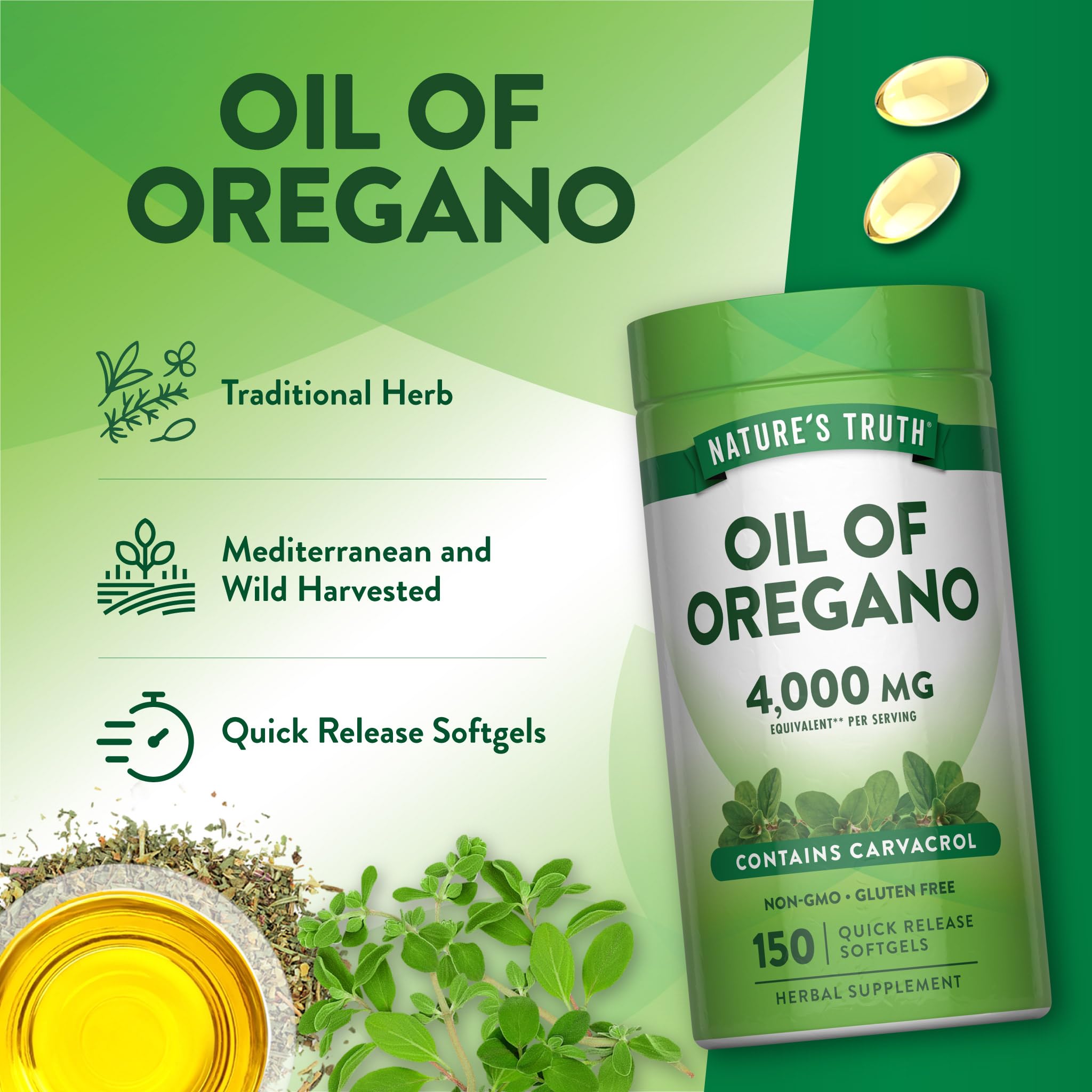 Nature's Truth Oil of Oregano Softgels | 150 Count — Amazon image 5