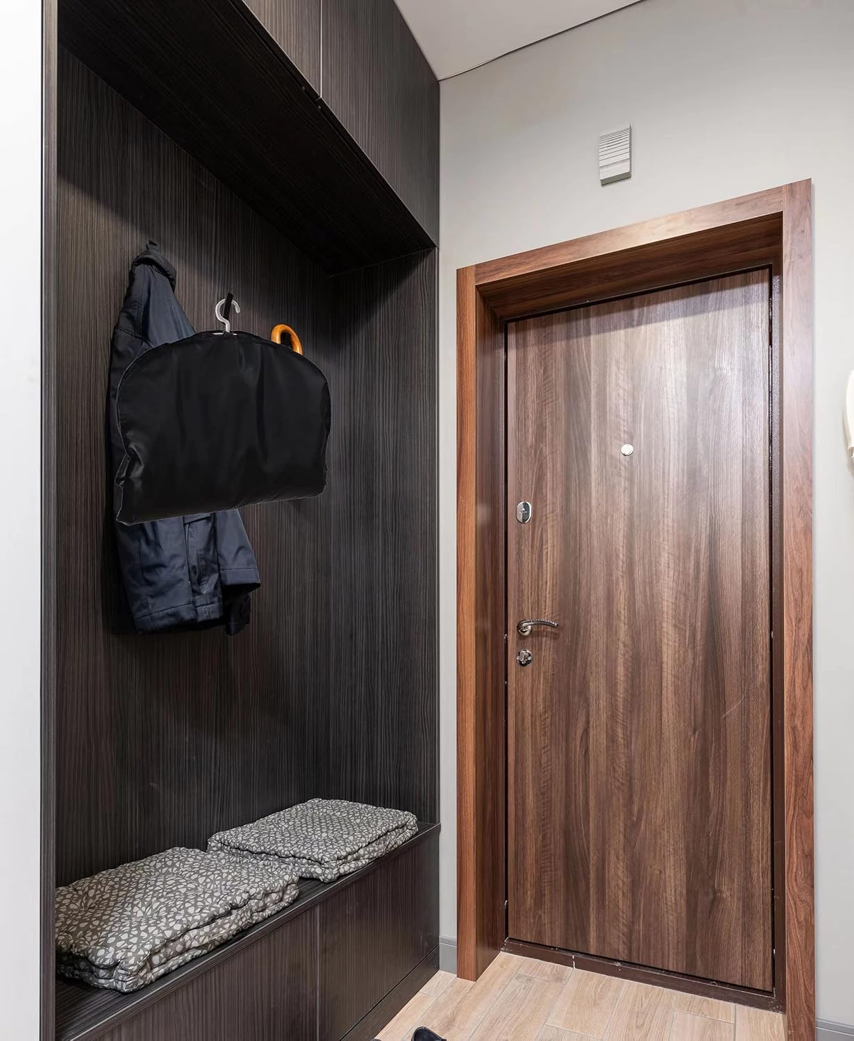 review Garment Bags for Hanging Clothes,Black Suit Bags for Storage or Men Travel,Transparent Card Bag.(40”x22”)