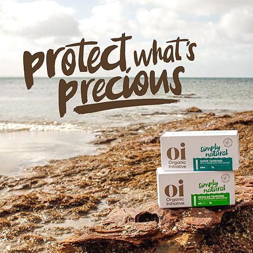 Miniatura 8 de Oi Tampones orgánicos  Súper absorción  100% algodón orgánico certificado, sin perfume, aplicador de cartón  Sin fugas, fácil agarre  28 unidades