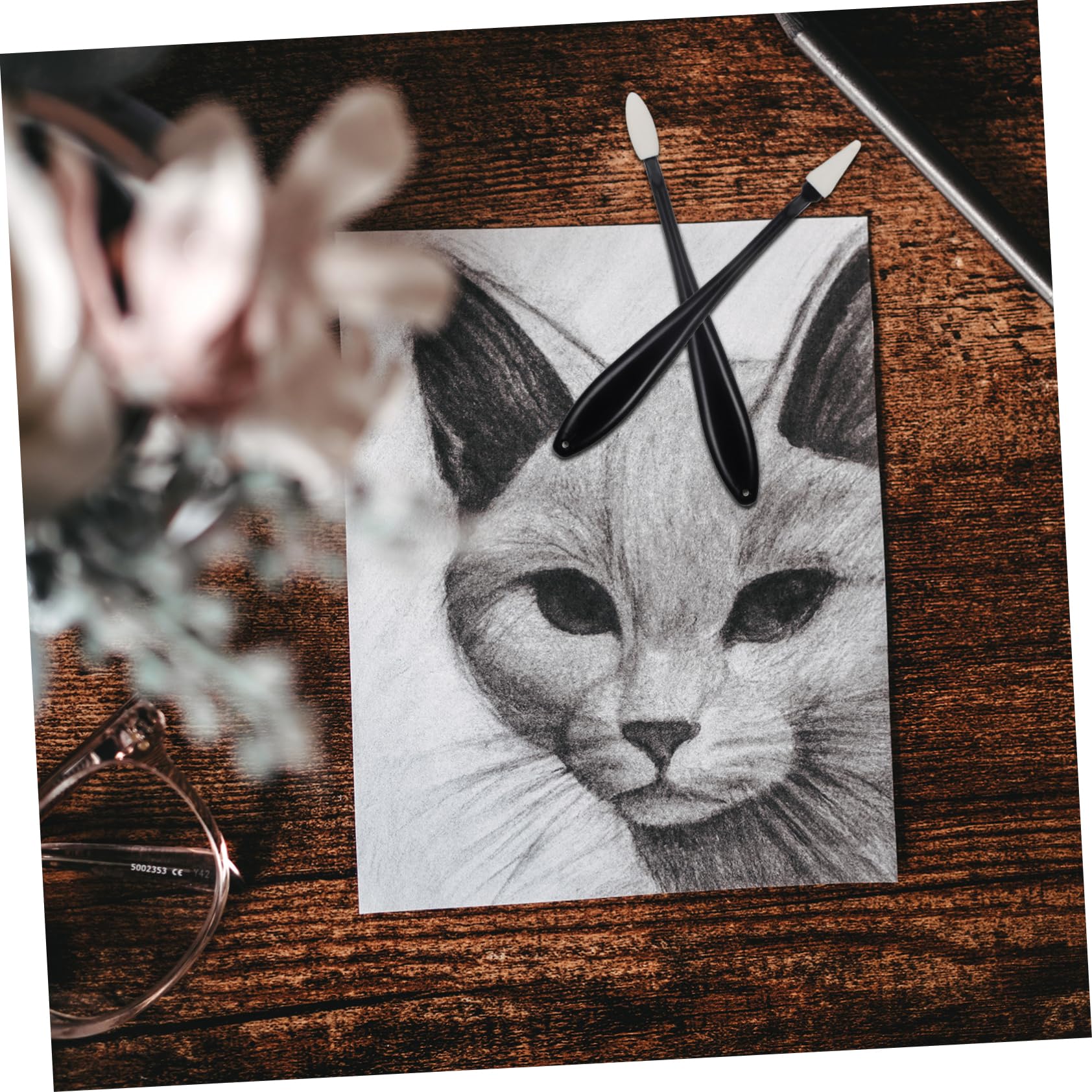 BEBEMOKO 2 Sets Artist Drawing Tools Sketch Erasers Watercolor Sketch Book Drawing Kit