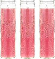 Vista 29 de MEGA CANDLES 1 unidad Velas de oración devocional en contenedor de vidrio sin aroma, naranja, duración de 7 días, cera de calidad premium, 2