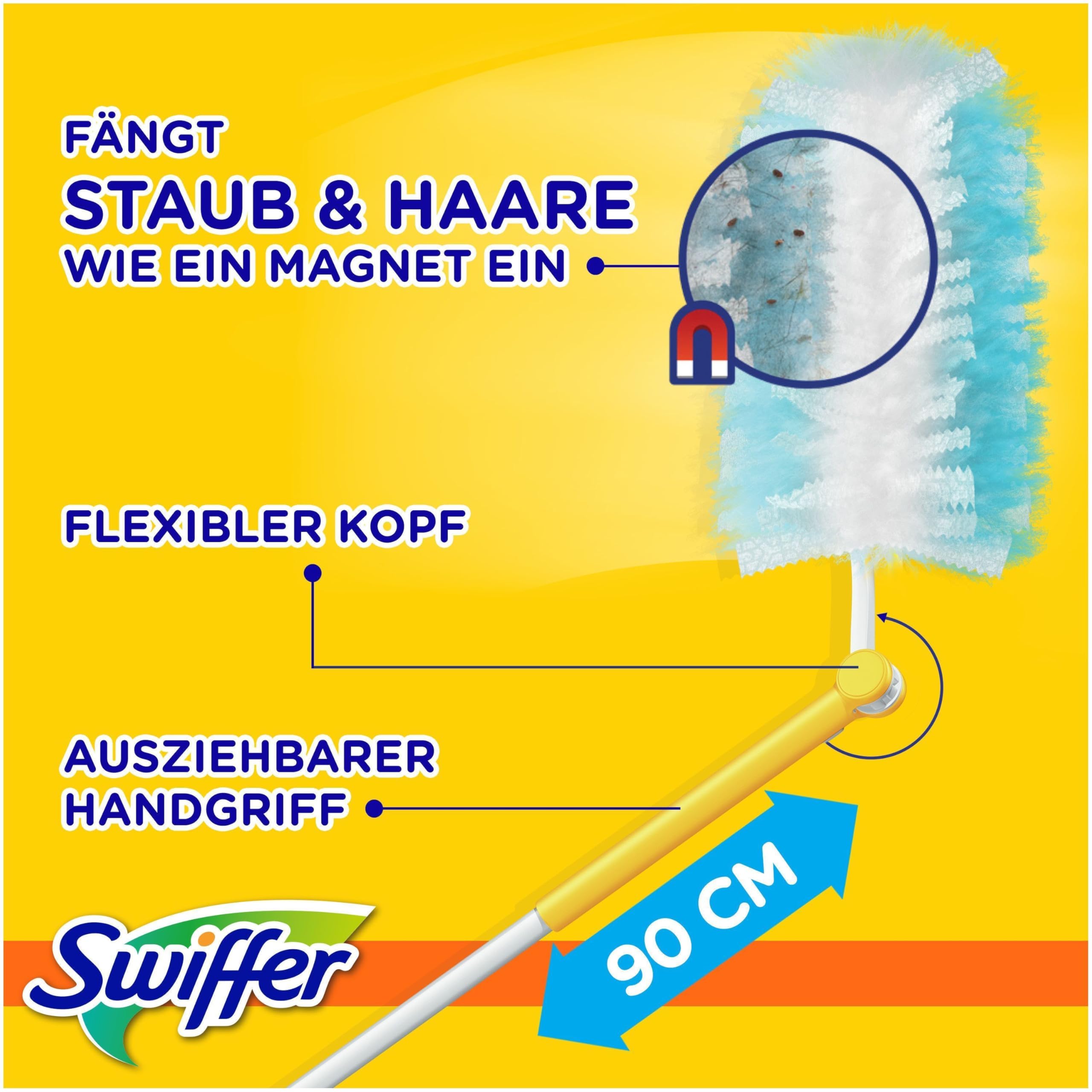 Swiffer Dust Magnet XXL (handle + 2 cloths) Duster against dust, pet hair and allergens - 3