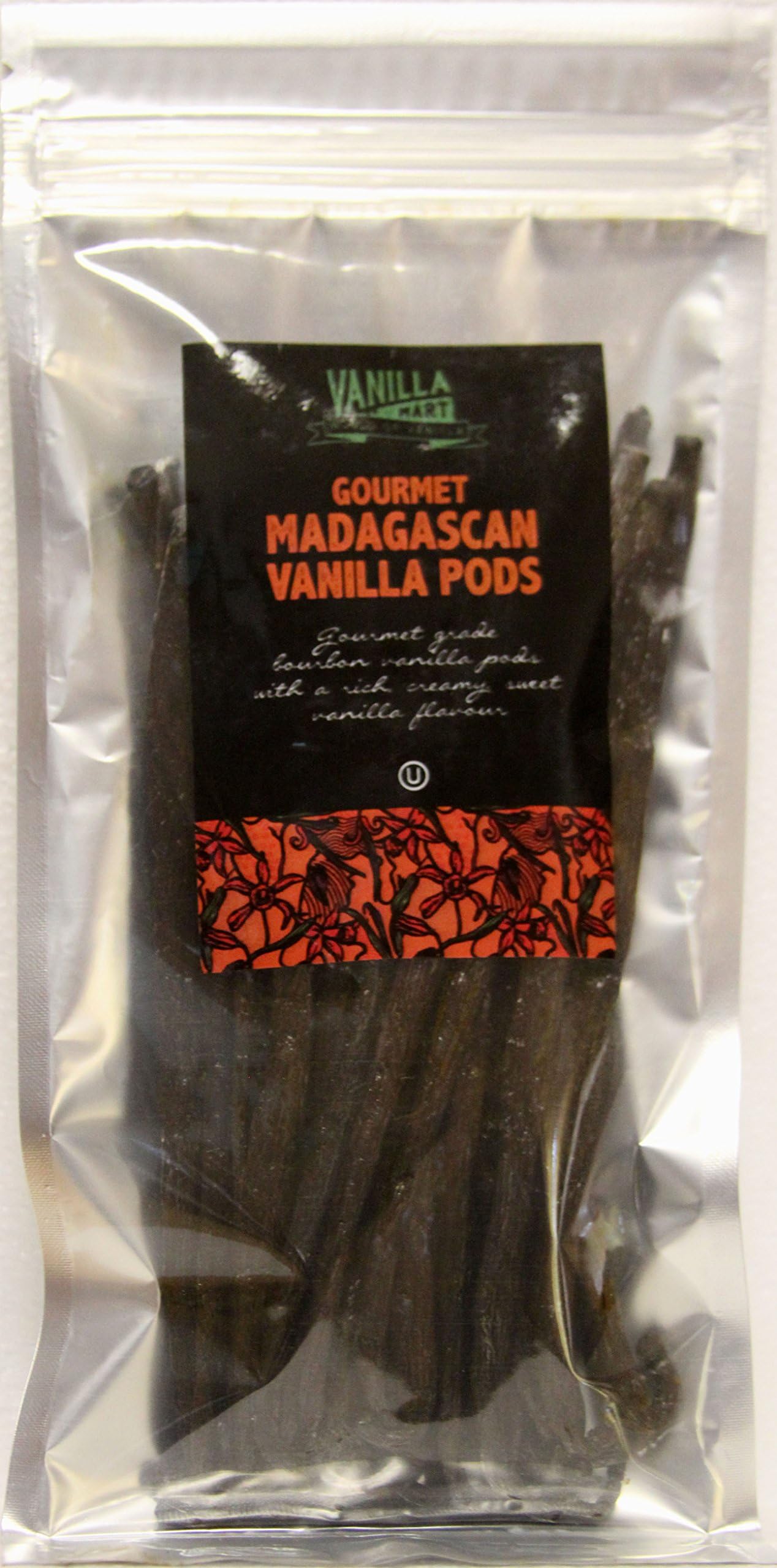 VanillaMart Gourmet Madagascar Bourbon Vanilla Beans 1/2 Lb (68-72 Beans)