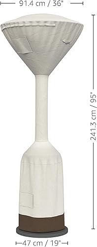 Miniatura 6 de TiendaBasics  Calentador comercial para patio, Estufa para patio y funda, Carbón Gris