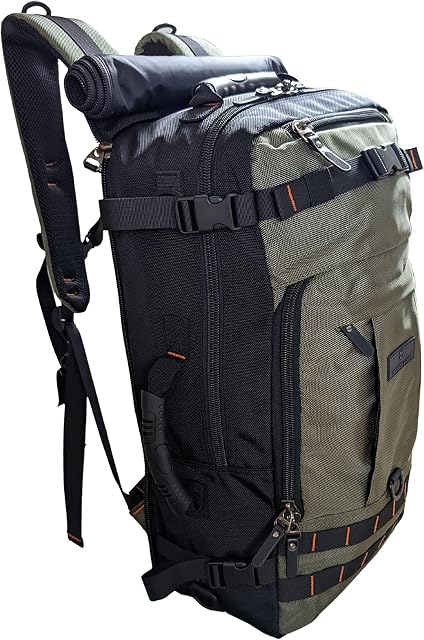 Jackson & Cole - Fortitude 40 Large Travel Backpack, 17" Laptop Bag, Water Resistant Rucksack / Duffel / Shoulder Bag for Overnight, Weekend, Work and Adventure