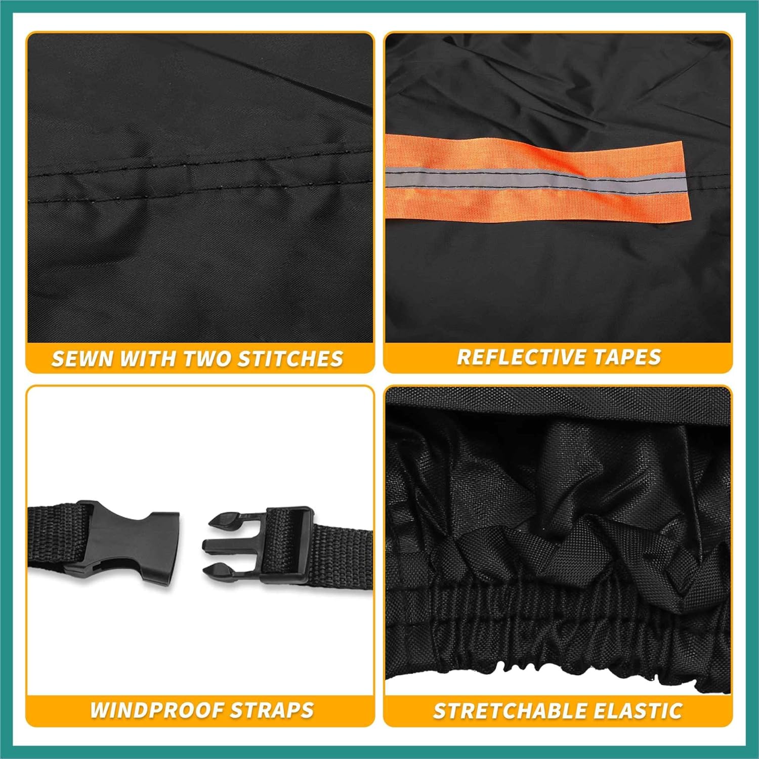 All-Weather Waterproof Car Cover - UV-Resistant Outdoor Full Exterior Protection for Nissan Juke 190T-PU Black with Right Side Zipper Vehicle Supplies