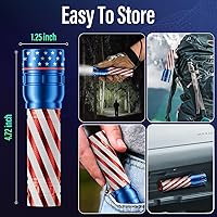 Vista 6 de RECHOO Linterna recargable, 1 unidad, luz brillante de grado militar, altos lúmenes con enfoque ajustable y 3 modos de iluminación, linterna LED