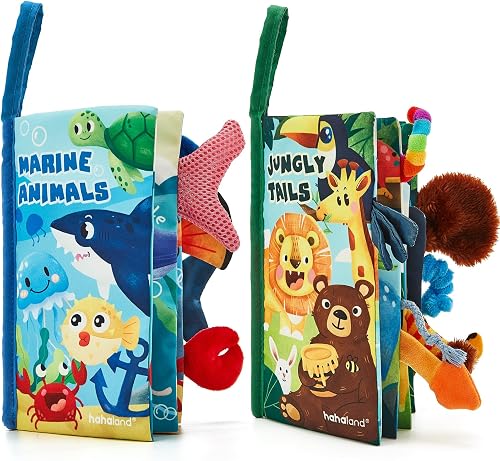 hahaland Crinkle Books 2-Pack: A Practical Sensory Gift for New Parents