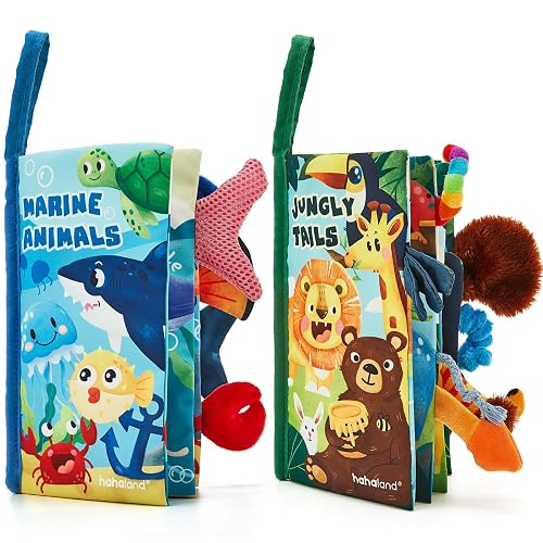 hahaland Crinkle Books for Babies 2-Pack - 2 3 4
