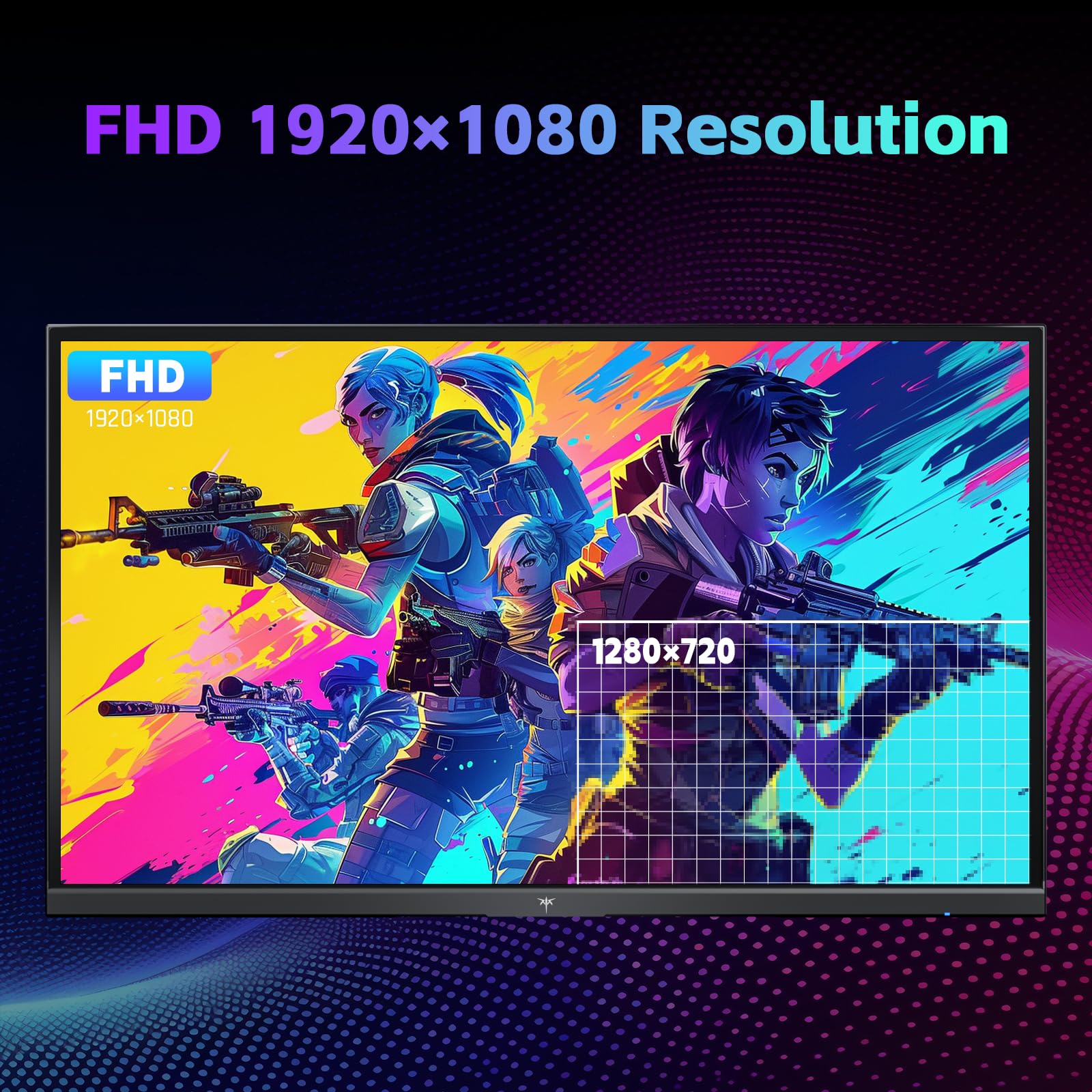 KTC Monitor per computer da 24 pollici, monitor per ufficio e giochi FHD 144 Hz, IPS, sincronizzazione adattiva, porta HDMI e DP, rapporto di contrasto 1500:1, filtro luce blu, impostazione