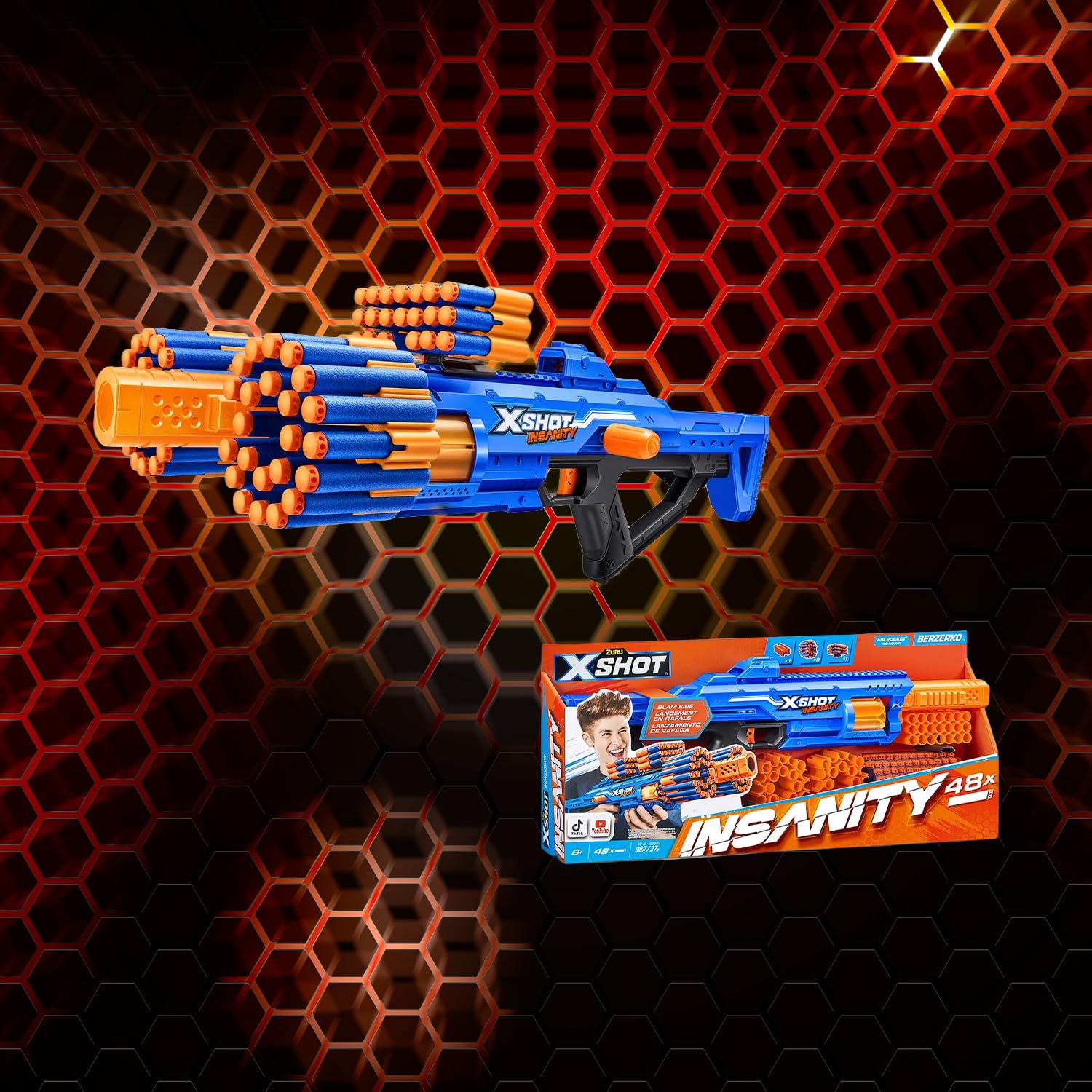 Candide, Lançador de Dardos, X-Shot, Insanity Berzerko - Acompanha