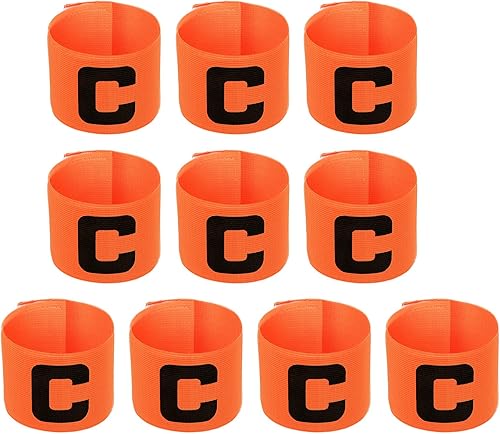 Miniatura 10 de PATIKIL Brazalete de capitán de fútbol, piezas de insignia elástica de nailon para entrenamiento de equipo juvenil