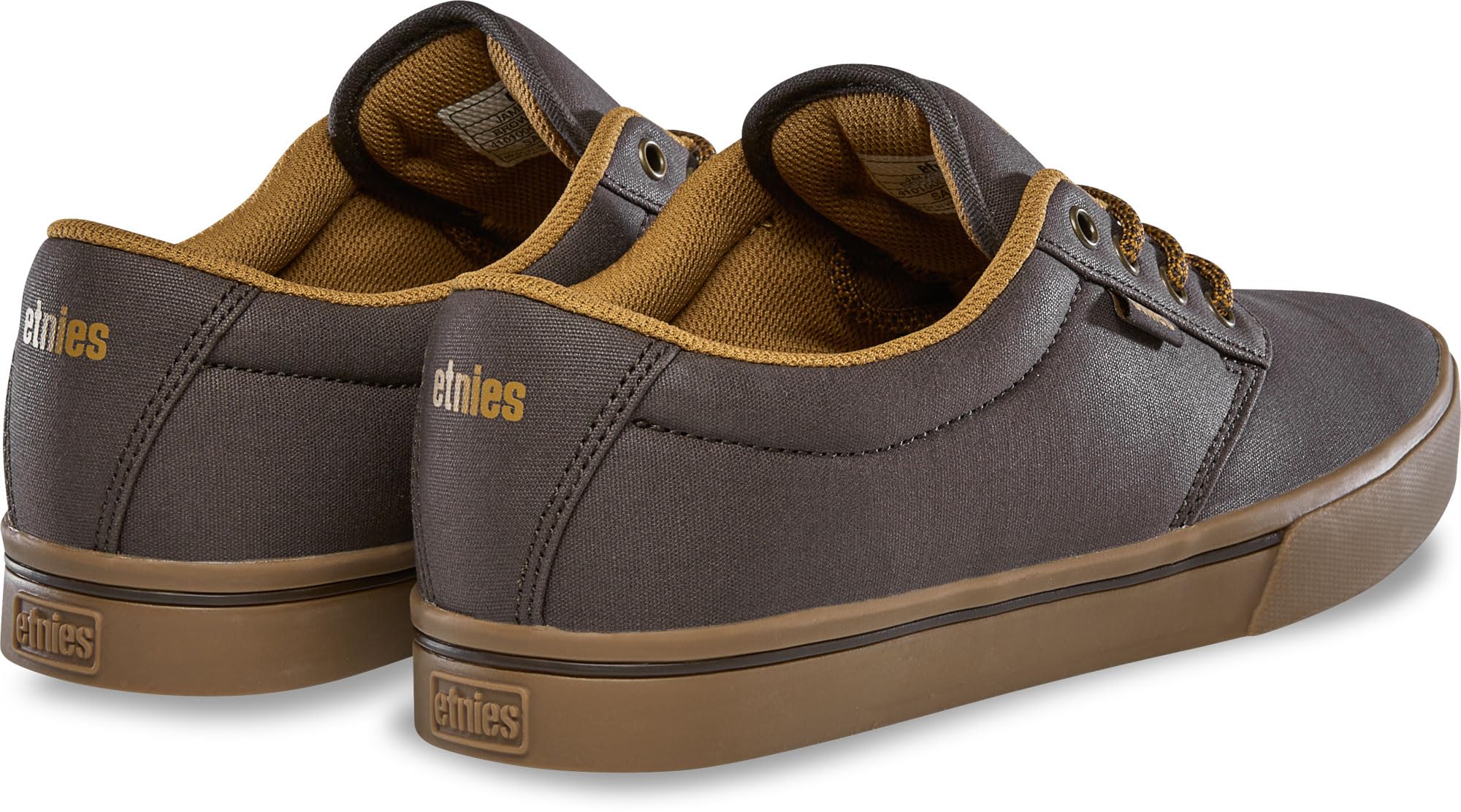 Etnies Jameson 2 Eco - Performance Skate, Construcción Reforzada, Confort Acolchado, Zapatillas Diarias - Brown/Beige/Gum - 45.5