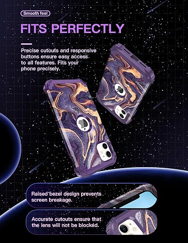 Miniatura 3 de LONTECT Funda para iPhone 11 con purpurina brillante 3 en 1, a prueba de golpes, resistente, de cuerpo completo, resistente funda protectora para