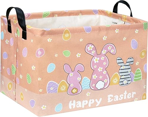 Miniatura 23 de Cesta para niños, cestas de animales, bonitos contenedores de almacenamiento rectangulares de juguetes, organizador de libros, decoración de