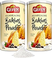 Vista 1 de Gefen Baking Powder Aluminum Free, 8oz (2 Pack) Total of 1LB Resealable Canister Gluten Free Cornstarch Free For Cooking & Baking