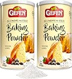 Gefen Baking Powder Aluminum Free, 8oz (2 Pack) | Total of 1LB | Resealable Canister | Gluten Free | Cornstarch Free | For Cooking & Baking