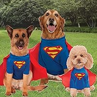 Vista 8 de Disfraz de Superman para perros grandes, XXXL, Azul