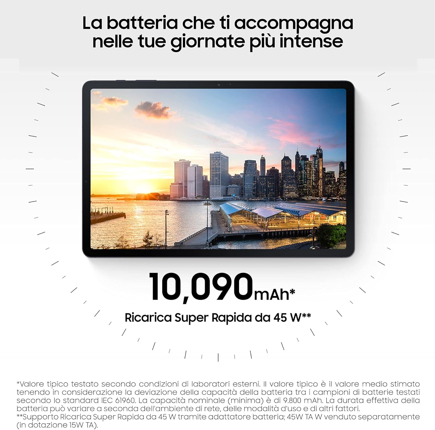 Samsung T733 Tab S7 FE Wi-Fi 6 GB/128 GB, Nero EU Samsung T733 Tab S7 FE Wi-Fi 6 GB/128 GB, Nero EU