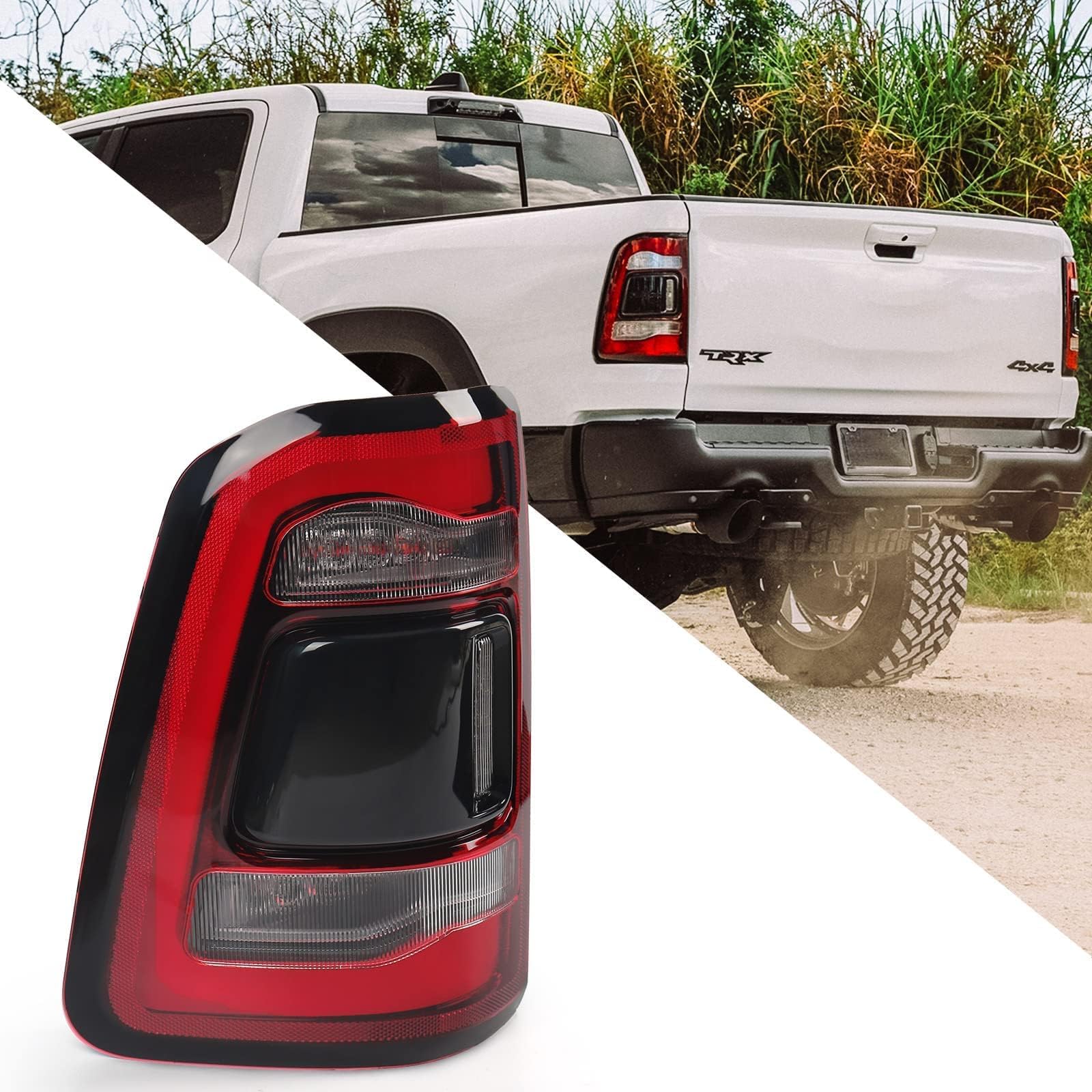 Amazon.com: FIONE-For Dodge Ram 1500 Tail Light Assembly 2019-2022 